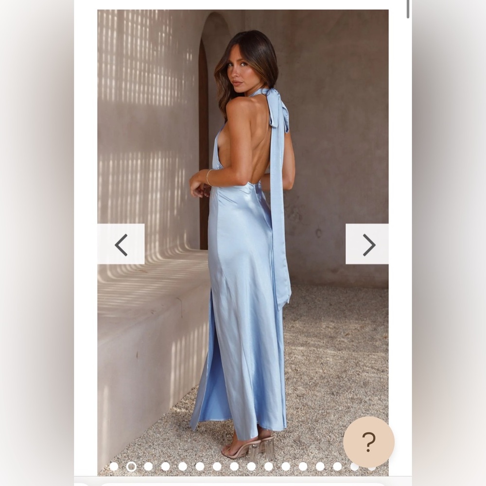 Amalia Maxi Dress - Blue — Billy j